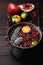 Cranberry mandarin mulled wine