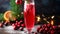 Cranberry Mimosa cocktail
