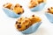 Cranberry mini-muffins in a paper molds