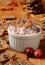 Cranberry orange cheese spread and crackers