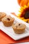 Cranberry-walnut muffins
