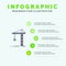 Crane, Building, Construction, Constructing, Tower Solid Icon Infographics 5 Steps Presentation Background