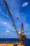 Crane lifting offshore