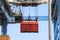Crane moving a Shipping Container to a storage platform.