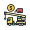 crane rental color icon vector illustration sign
