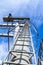 Crane stair and blue sky