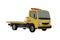 Crane Transport 3D illustrationtow truck with special equipment for pulling a vehicle
