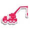 Crane truck pictogram icon image