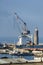 Cranes & ships in Civitavecchia port