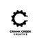 Crank creek cycle creative sport bike with initial letter c