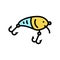 crankbait fishing accessory color icon vector illustration