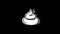 Crap, emoji, face, poo, poop icon vintage twitched bad signal animation.