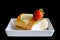 Crape cake roll with fruit