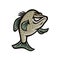 Crappie Fish Standing Mascot