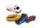 Crash toy cars and ambulance car