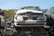 Crashed cars junkyard scrap material stack automobile