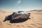 Crashed ufo desert comet. Generate Ai