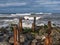 Crashing Waves and Rocks on Hatteras Island