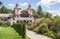 Crasna Monastery view with its gardens