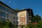 Crasna, Prahova, Romania - July 21, 2019: Big icon on the building at Crasna Monastery in Schiulesti, Prahova