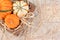 Crate With Decorative Pumpkins