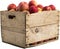 Crate full of apples