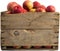 Crate full of apples