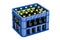 Crate full with beer bottles, 3D rendering