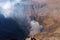 Crater of active volcano Bromo in Indonesia. Java island.