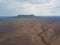 The crater of the Brukkaros extinct volcano in Namibia