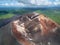 Crater of cerro negro volcano