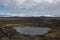 Crater Laguna Azul, Rio Gallegos, Patagonian province of Santa Cruz, Argentina