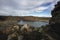 Crater Laguna Azul, Rio Gallegos, Patagonian province of Santa Cruz, Argentina