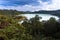 Crater lake an active volcano in Indonesia