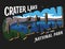 Crater Lake National Park Oregon T-Shirt Design