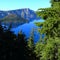 Crater lake wilderness tree mountain