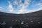 Crater landscape in Iceland volcanic area