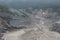 Crater of Mount Tangkuban Perahu during the day