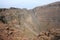 Crater in the mount Vesuvius near Naples, Italy