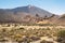 A crater in the Teide Volcano National Park.A Martian view.Tenerife.Spain