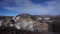 Crater on top of Mount Fuji, Japan.