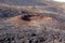 Crater of Volcano Close-up in La Palma