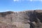 crater of the volcano VESUVIO near Naples in Italy