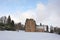 Crathes Castle in the snow