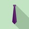 Cravat icon, flat style