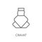 Cravat linear icon. Modern outline Cravat logo concept on white