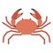 Crawfish, crawl crab Color Vector Icon which can be easily modified or edited