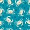 Crawfish Retro Water Life - turquoise blue beige