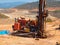 Crawler drilling rigs perform engineering and geological surveys