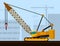 Crawler lattice boom crane